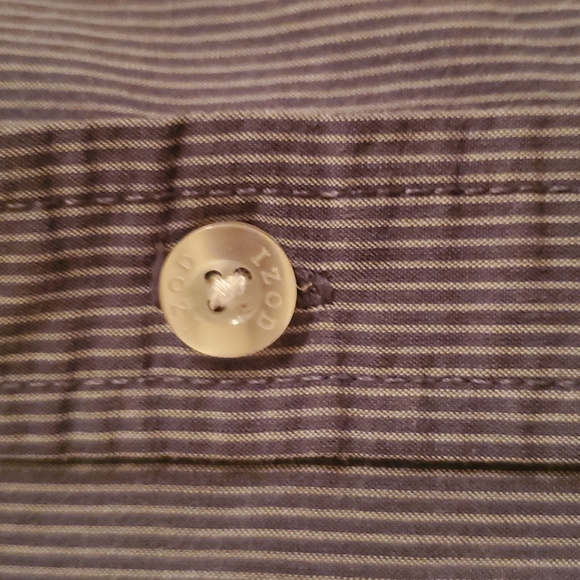 Blue striped Izod button down - Picture 3 of 8